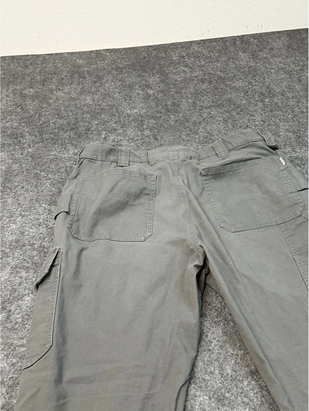 Duluth Trading Fire Hose Cargo Pants Mens 38x30 CoolMax Flex Gray Work